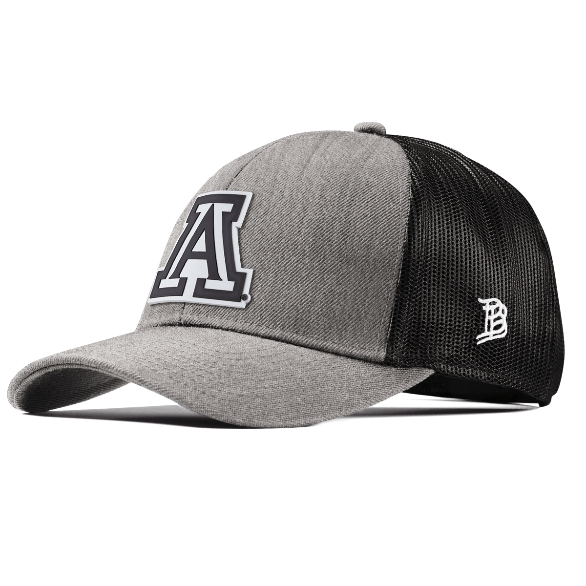 University of Arizona "Vintage Arizona Block" Stretch Snapback Trucker Heather Gray