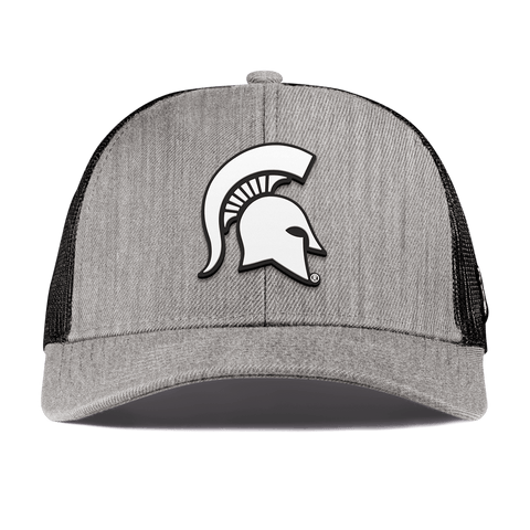 Michigan State University "Vintage MSU Team Logo" Curved Stretch Trucker Heather Gray