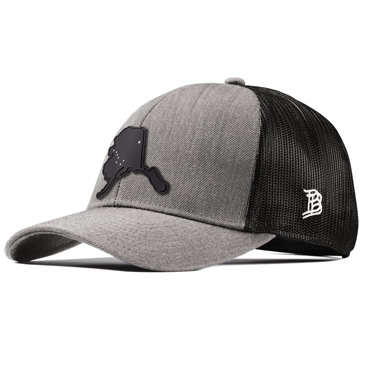 Alaska Vintage Stretch Snapback Trucker Heather Gray