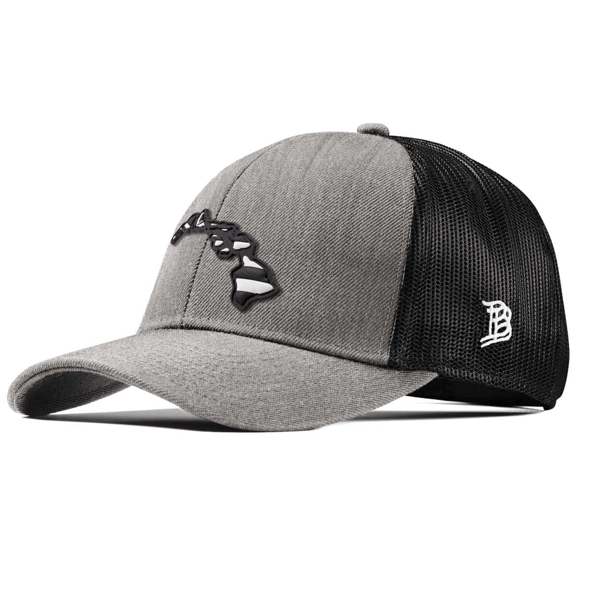 Hawaii Vintage Stretch Snapback Trucker Heather Gray