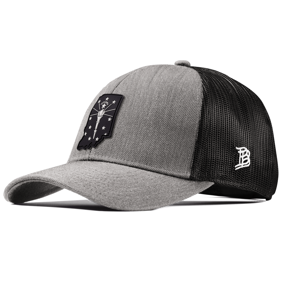 Indiana Vintage Stretch Snapback Trucker Heather Gray