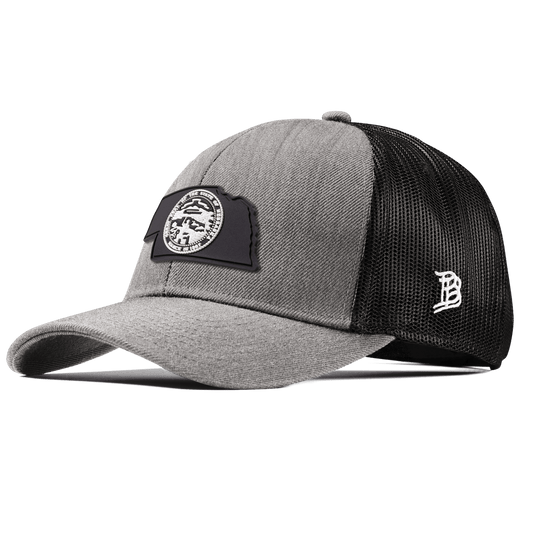 Nebraska Vintage Stretch Snapback Trucker Heather Gray