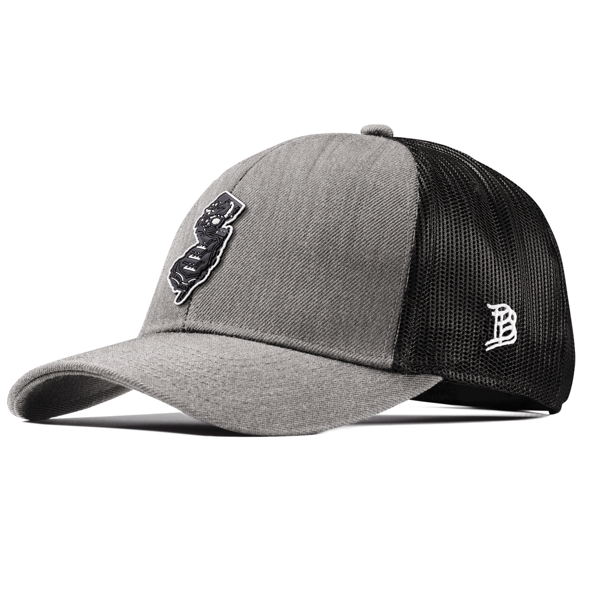New Jersey Vintage Stretch Snapback Trucker Heather Gray