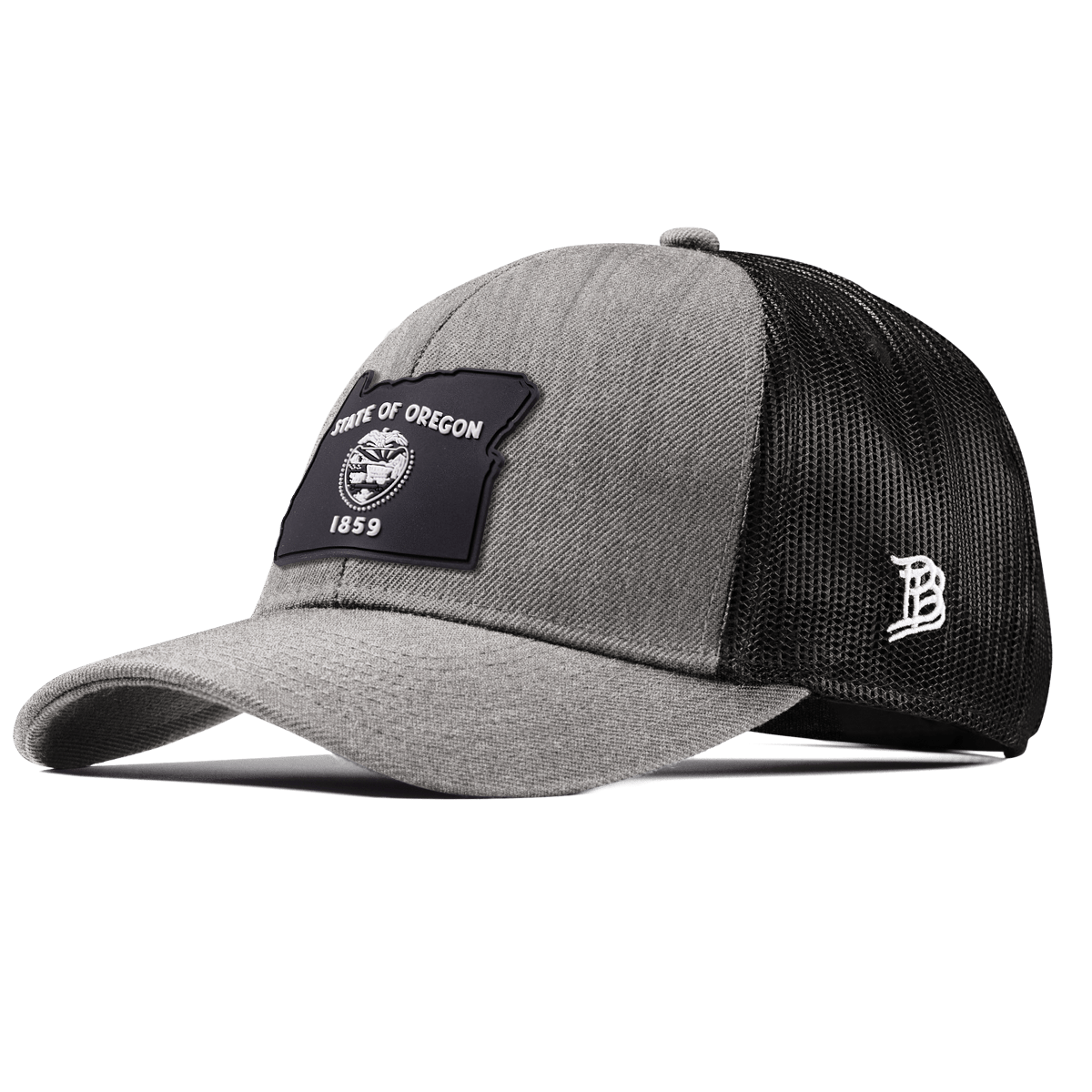Oregon Vintage Stretch Snapback Trucker Heather Gray