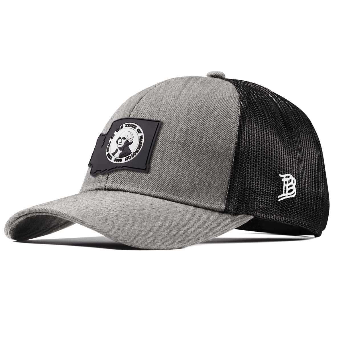 Washington Vintage Stretch Snapback Trucker Heather Gray