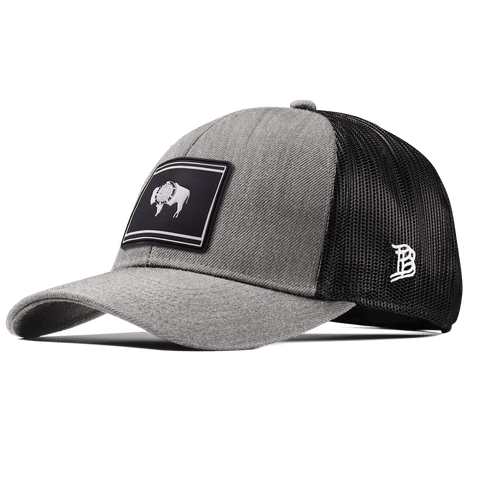 Wyoming Vintage Stretch Snapback Trucker Heather Gray