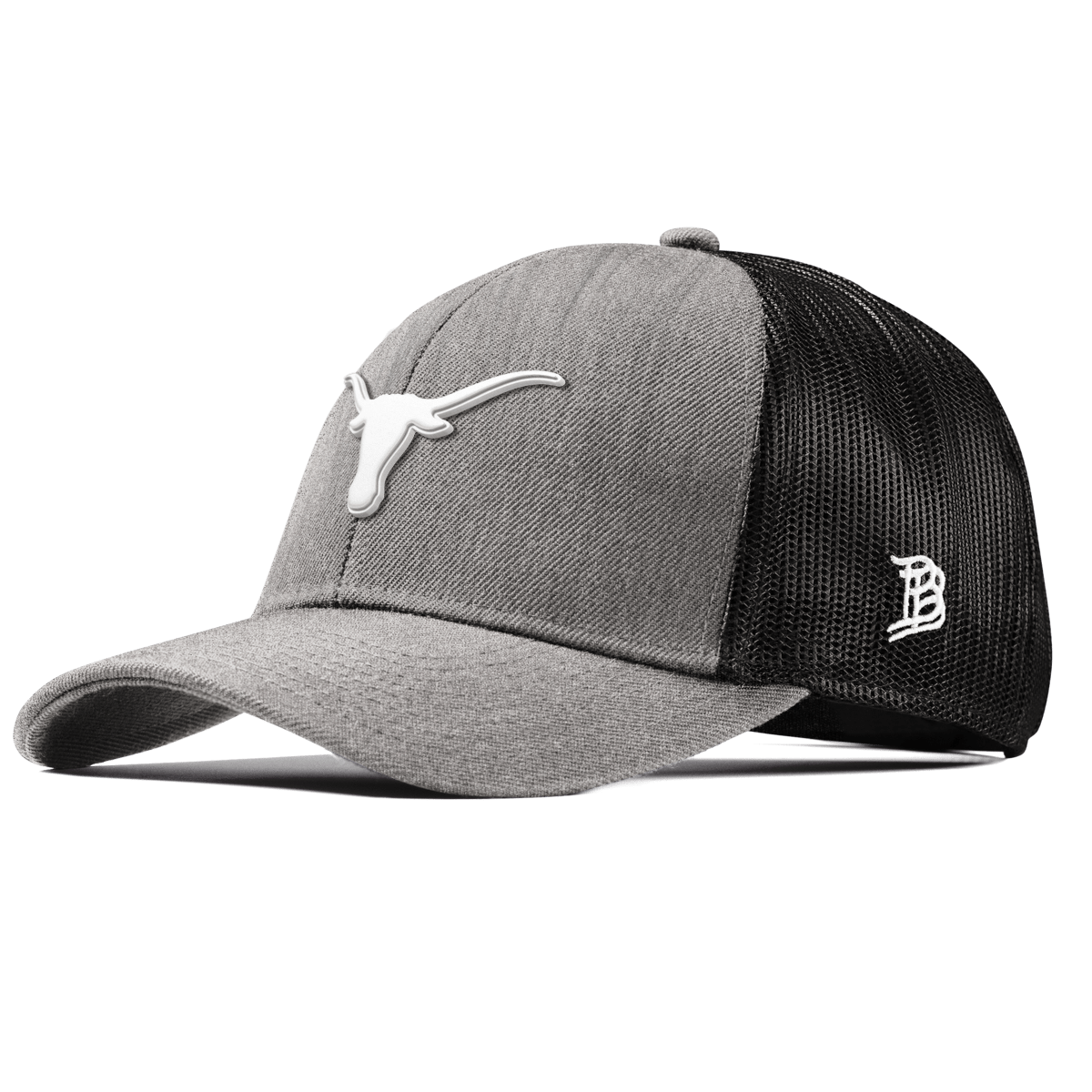University of Texas "Vintage Texas Longhorn" Curved Stretch Trucker Heather Gray