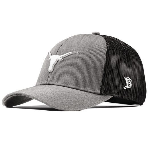 University of Texas "Vintage Texas Longhorn" Curved Stretch Trucker Heather Gray