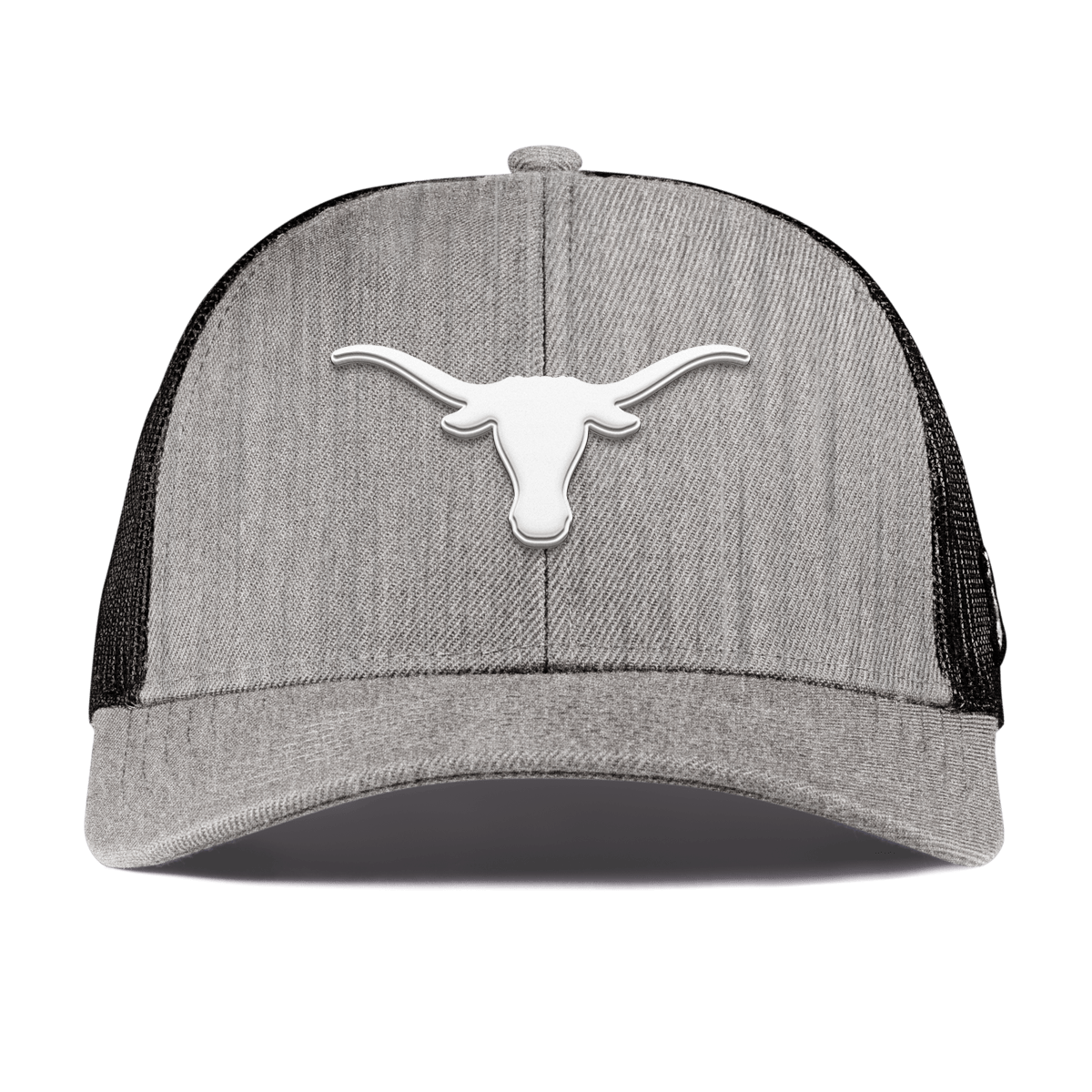 University of Texas "Vintage Texas Longhorn" Curved Stretch Trucker Heather Gray