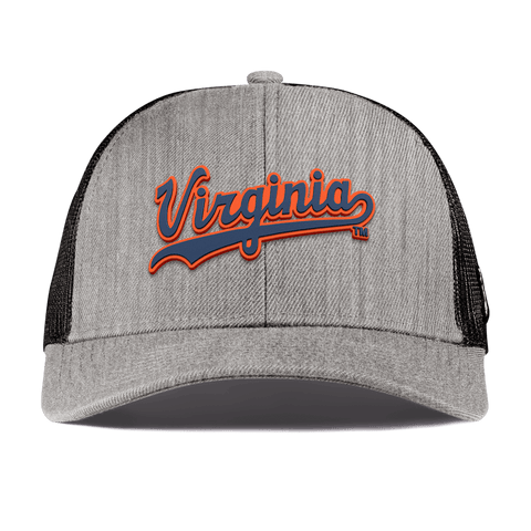 University of Virginia "Virginia Script" Curved Stretch Trucker Heather Gray