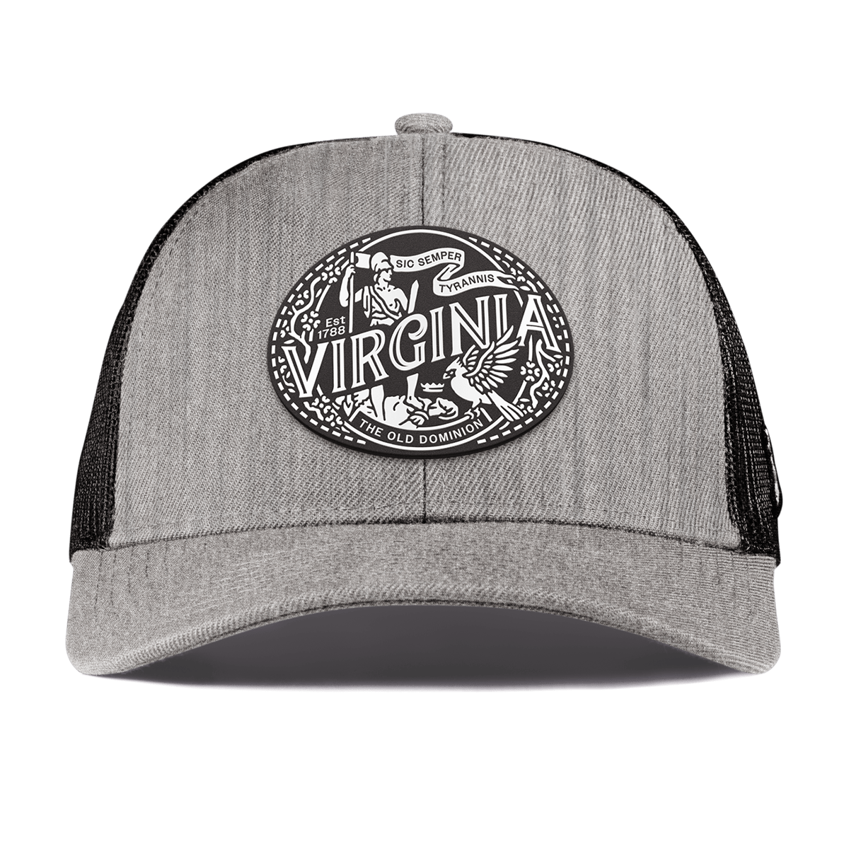 Virginia Traveler Curved Stretch Trucker Heather Gray