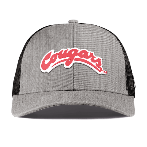 Washington State University "Washington State Cougars Script" Curved Stretch Trucker Heather Gray