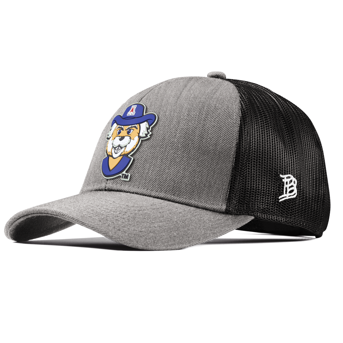 University of Arizona "Wilbur The Wildcat" Curved Stretch Trucker Heather Gray