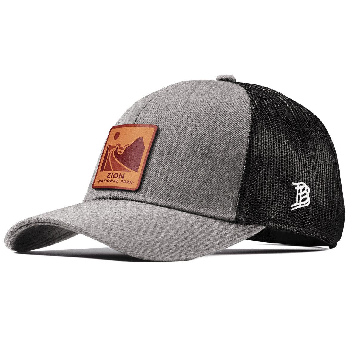 Zion National Park Stretch Snapback Trucker Heather Gray