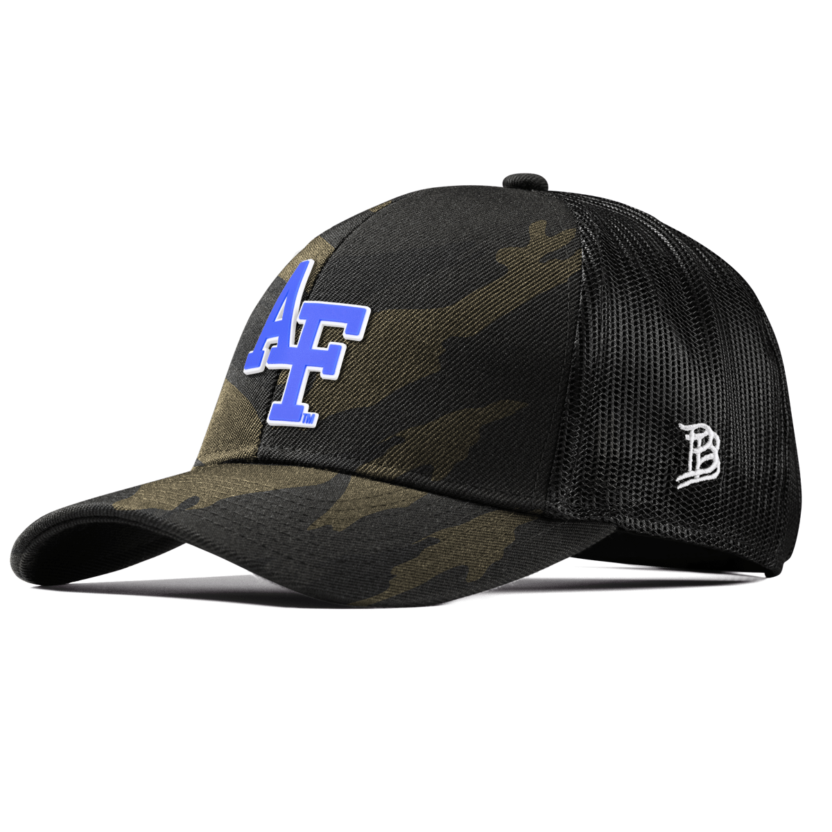 Air Force "Air Force Academy Block" Curved Stretch Trucker Midnight Camo