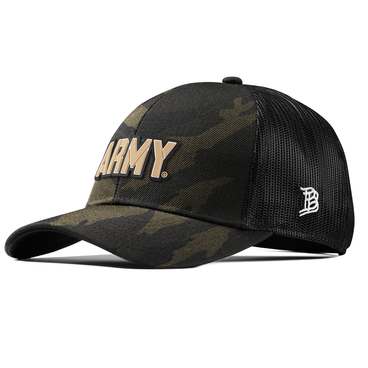 Army "Army West Point Gold Block" Stretch Snapback Trucker Midnight Camo