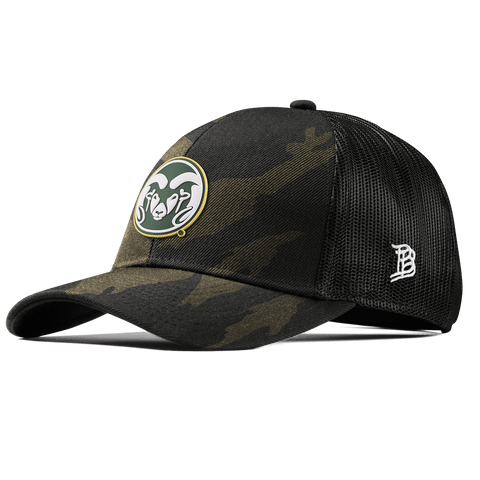Colorado State University "Colorado State Team Logo" Stretch Snapback Trucker Midnight Camo