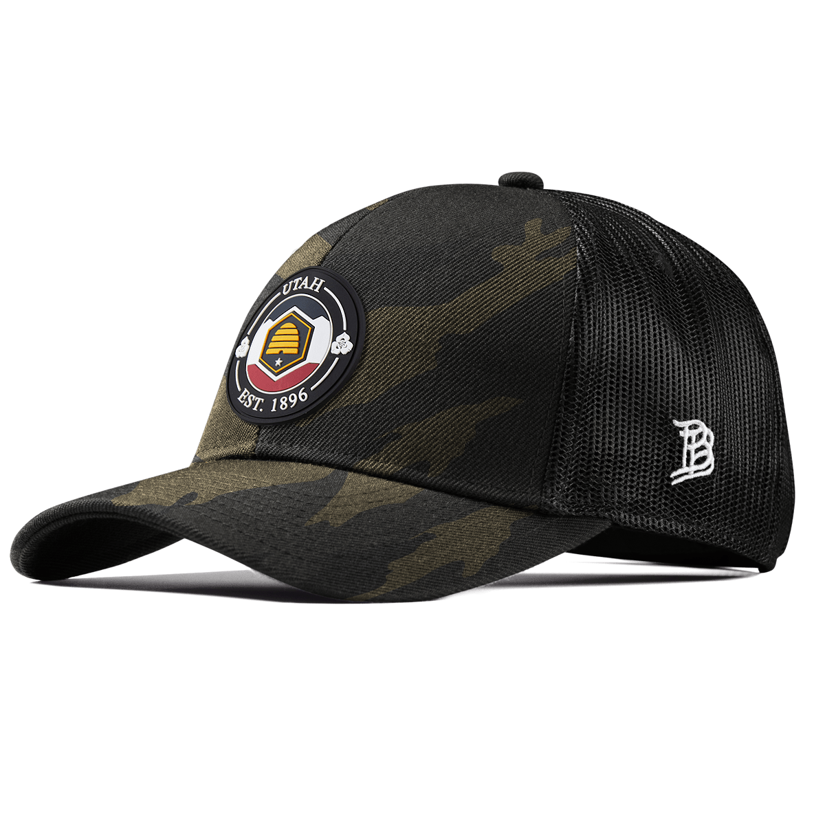 Utah Compass Stretch Snapback Trucker MidnightCamo