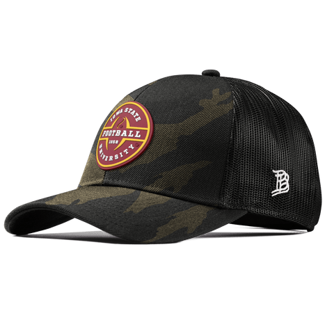 Iowa State University "Iowa State Football Legacy" Curved Stretch Trucker Midnight Camo