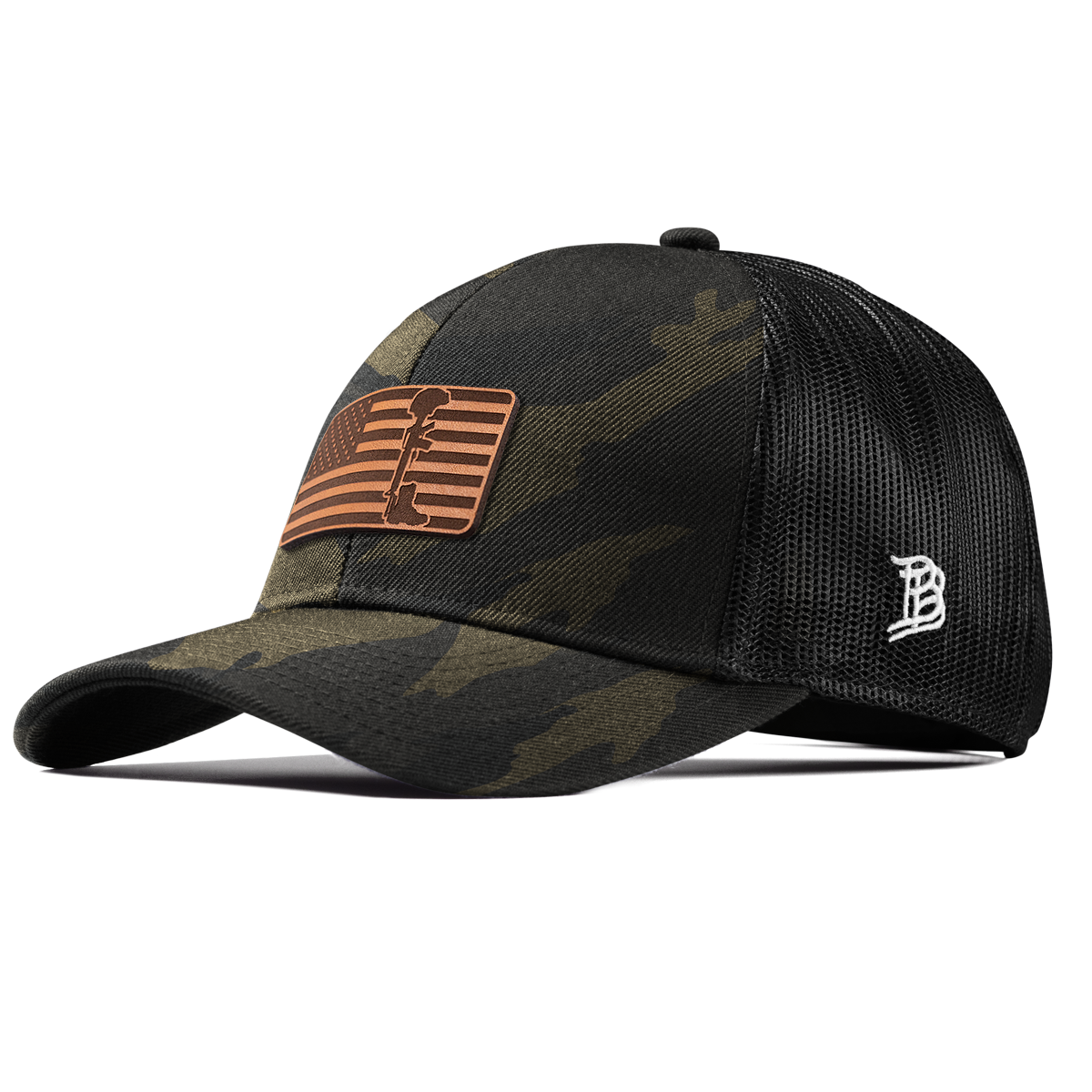 Memorial Stretch Snapback Trucker Midnight Camo
