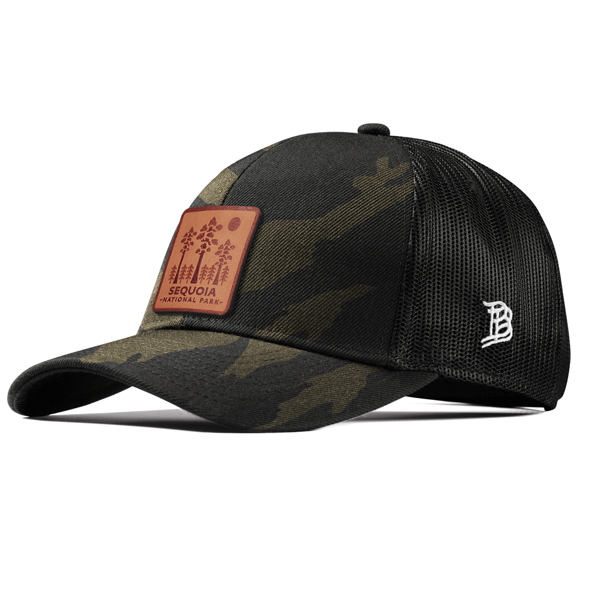 Sequoia National Park Stretch Snapback Trucker Midnight Camo