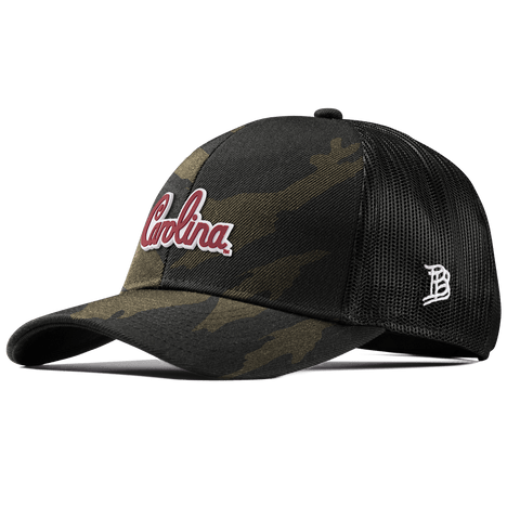 University of South Carolina "South Carolina Script" Stretch Snapback Trucker Midnight Camo