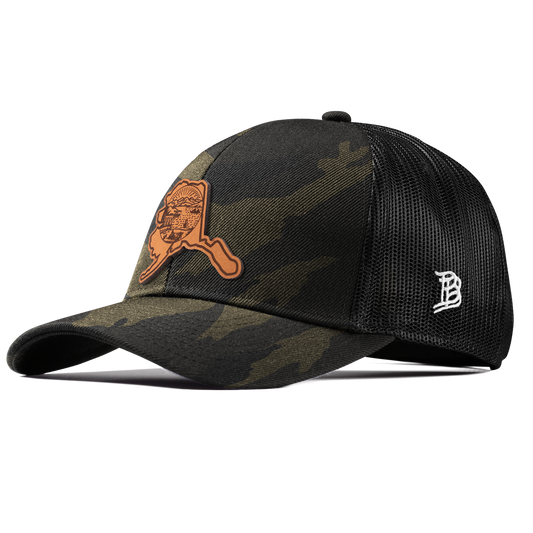 Alaska 49 Stretch Snapback Trucker Midnight Camo