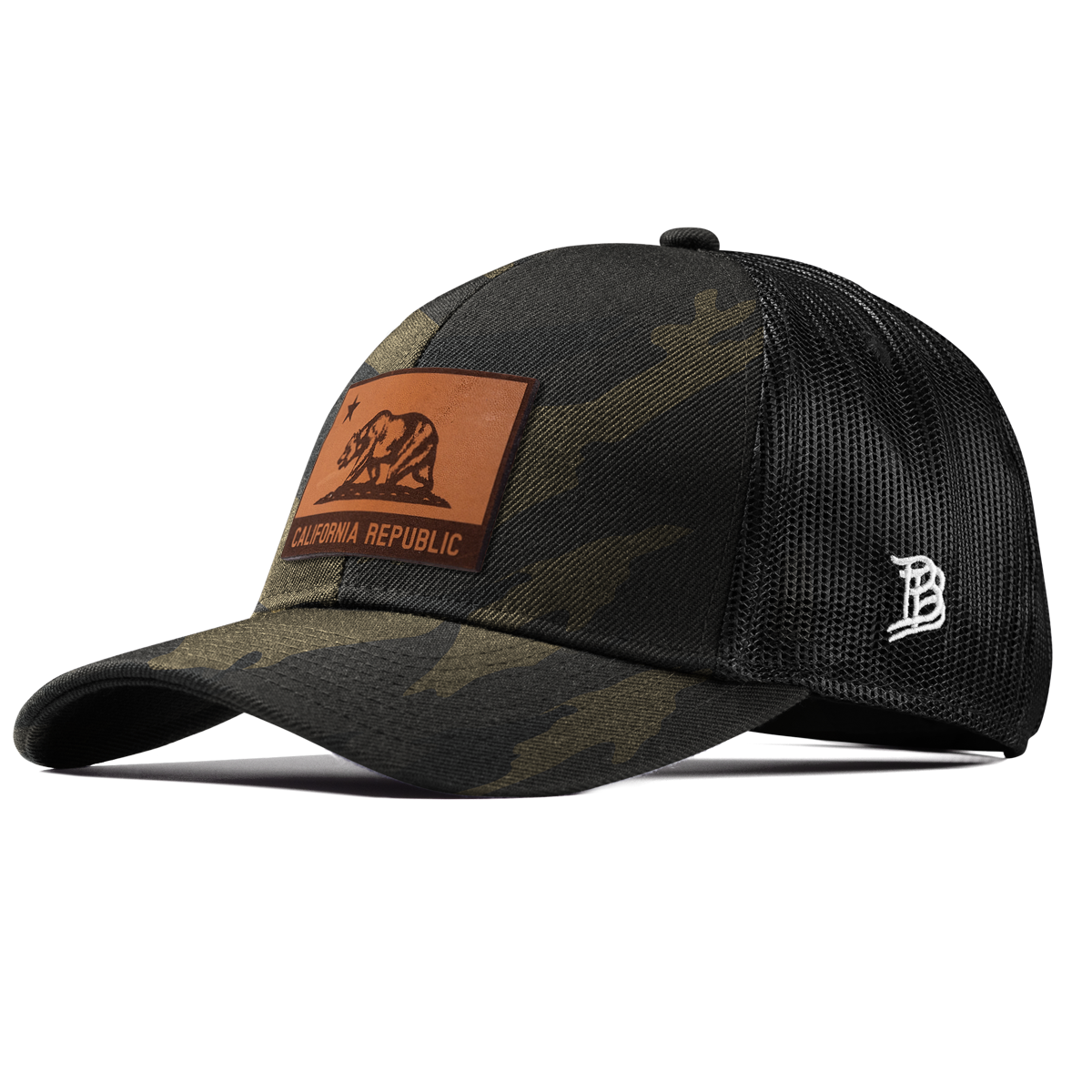 California 31 Stretch Snapback Trucker Midnight Camo