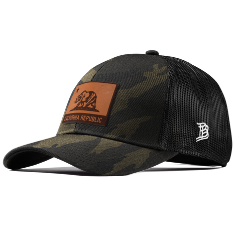 California 31 Stretch Snapback Trucker Midnight Camo