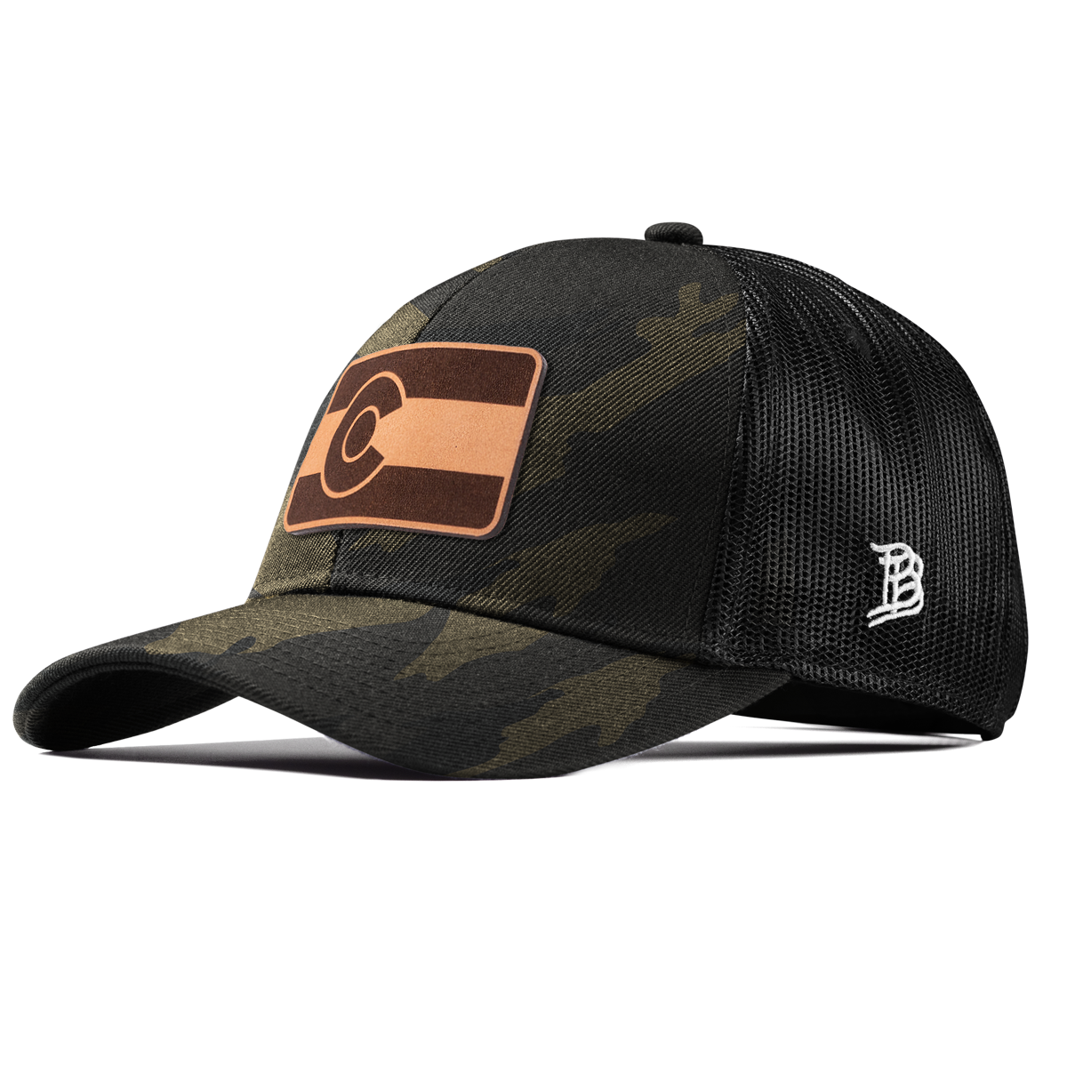 Colorado 38 Stretch Snapback Trucker Midnight Camo