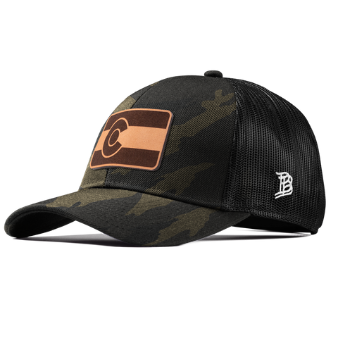 Colorado 38 Stretch Snapback Trucker Midnight Camo