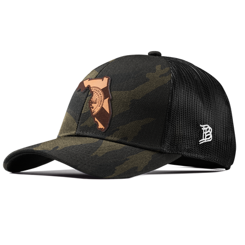 Florida 27 Stretch Snapback Trucker Midnight Camo