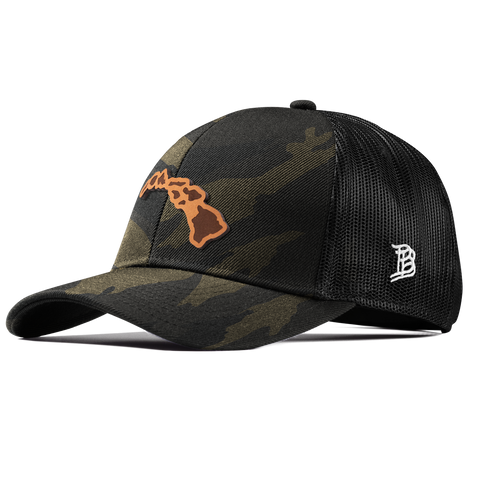 Hawaii 50 Stretch Snapback Trucker Midnight Camo