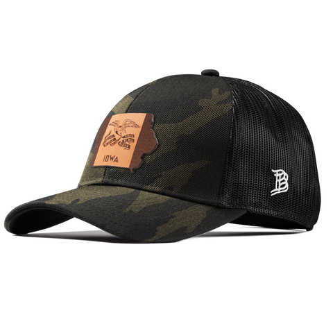 Iowa 29 Stretch Snapback Trucker Midnight Camo