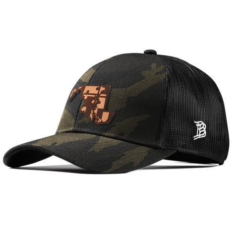 Maryland 7 Stretch Snapback Trucker Midnight Camo