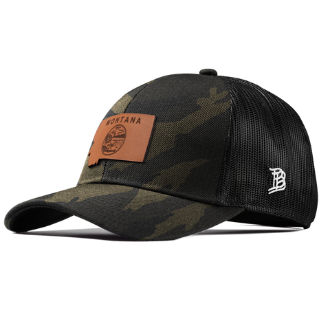 Montana 41 Stretch Snapback Trucker Midnight Camo