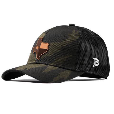 Texas 28 Stretch Snapback Trucker Midnight Camo