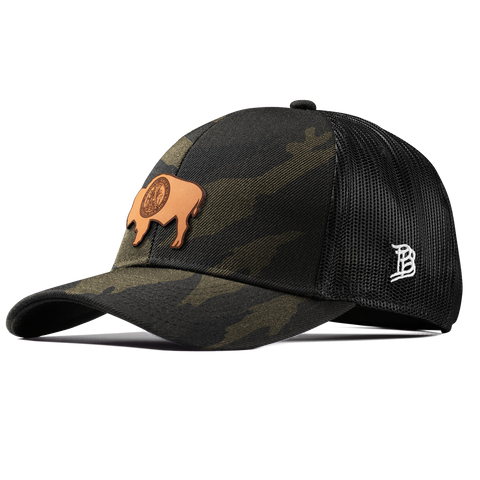 Wyoming 44 Stretch Snapback Trucker Midnight Camo