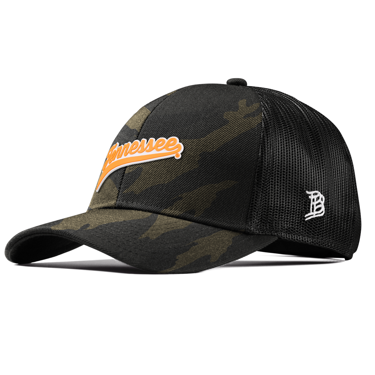 University of Tennessee "Tennessee Script" Curved Stretch Trucker Midnight Camo