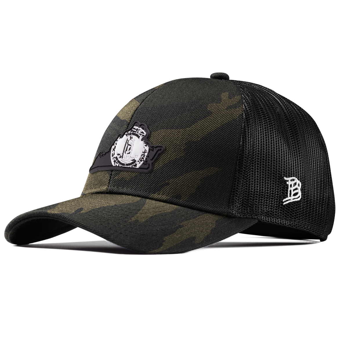 Virginia Vintage Stretch Snapback Trucker Midnight Camo