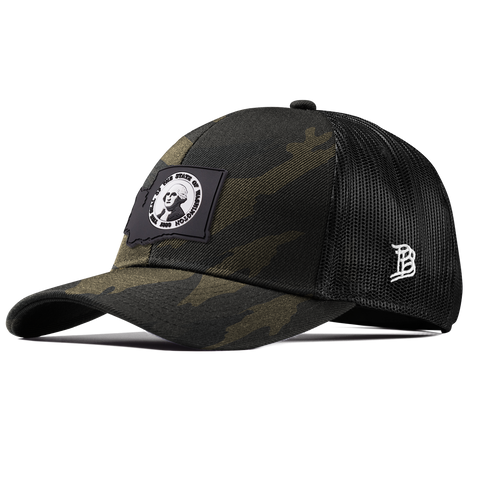 Washington Vintage Stretch Snapback Trucker Midnight Camo