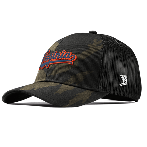 University of Virginia "Virginia Script" Curved Stretch Trucker Midnight Camo