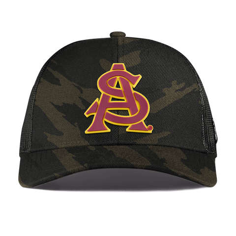 Arizona State University "ASU Baseball and Gold" Curved Stretch Trucker Midnightcamo