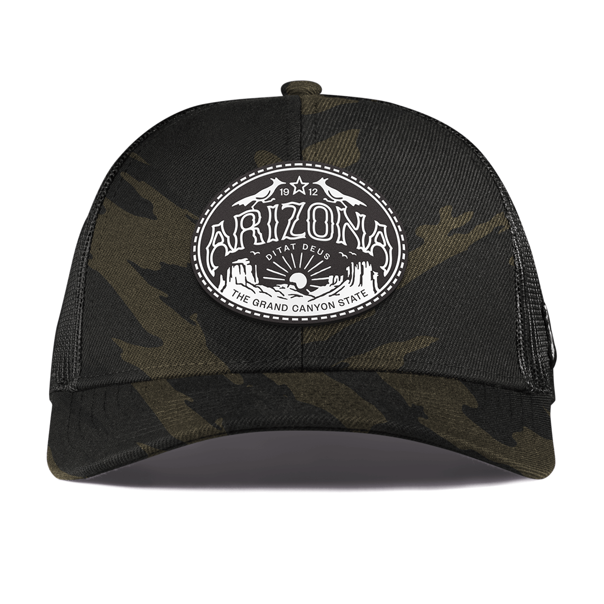 Arizona Traveler Curved Stretch Trucker Midnight Camo