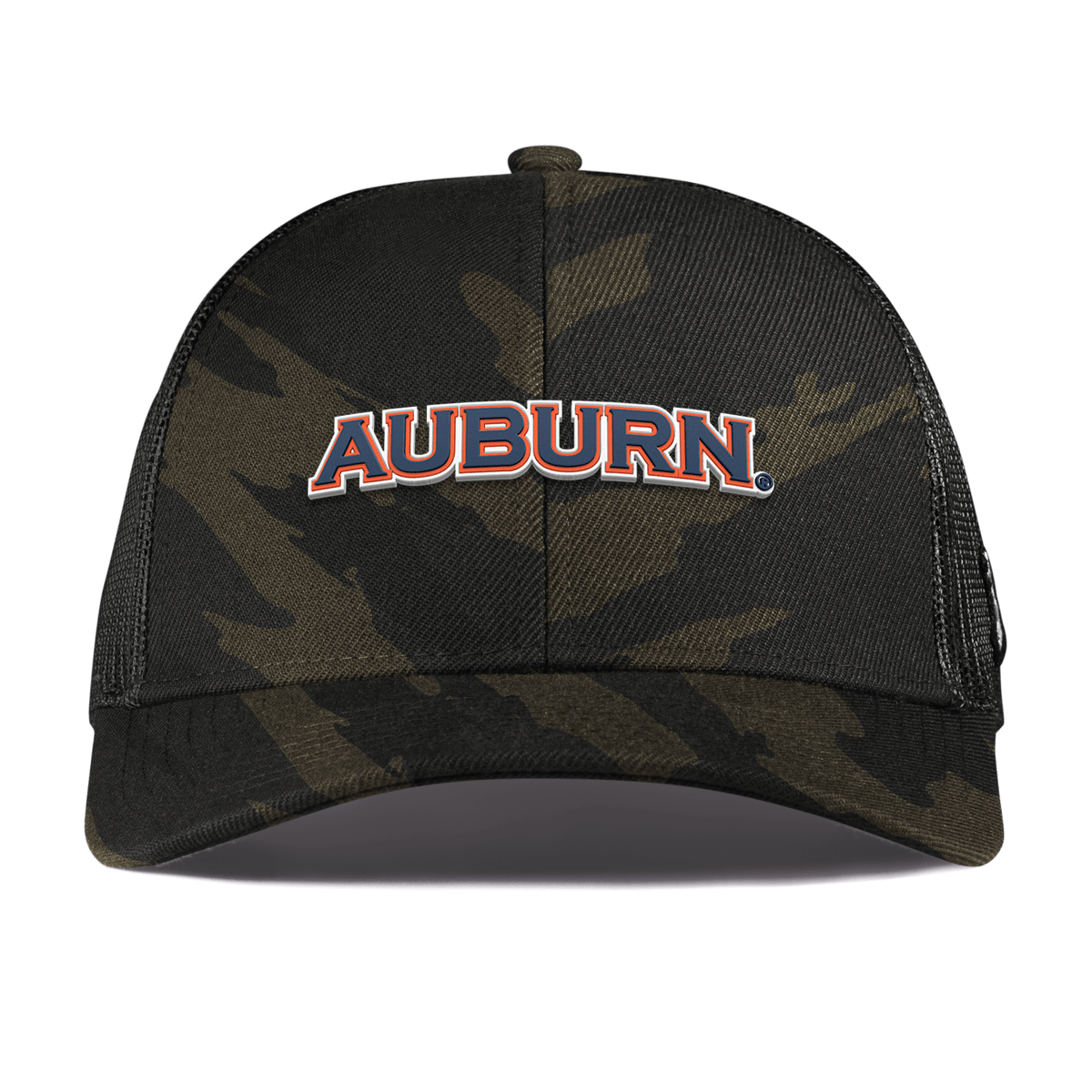 Auburn University "Auburn Block" Curved Stretch Trucker Midnight Camo