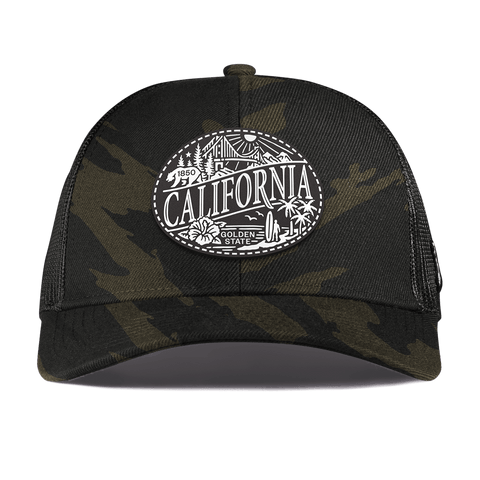 California Traveler Curved Stretch Trucker Midnight Camo