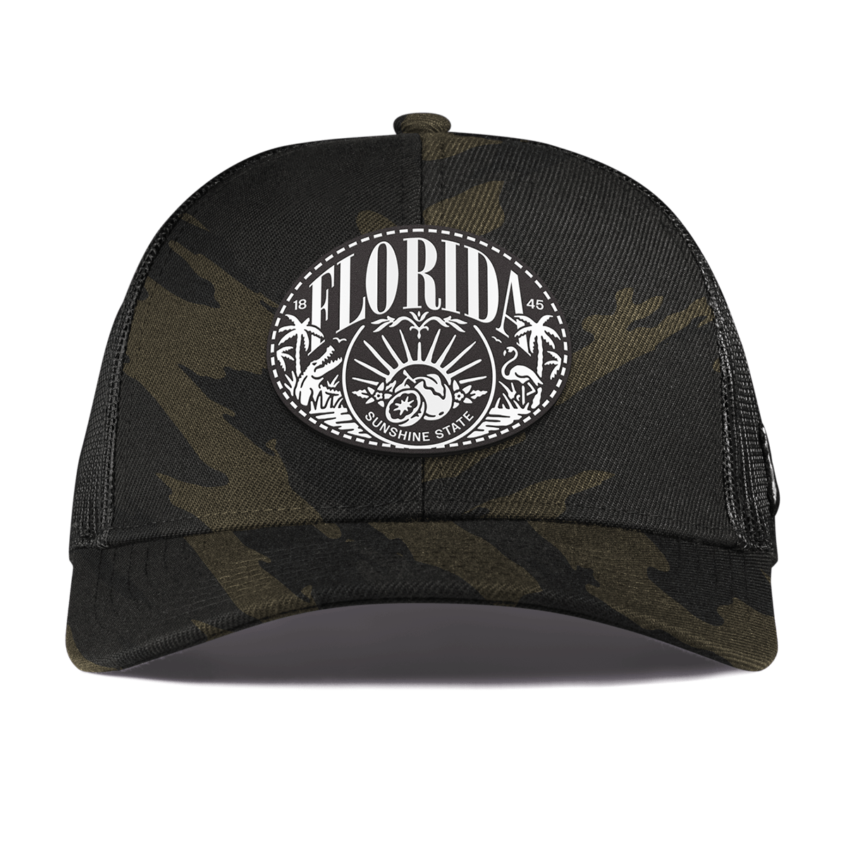 Florida Traveler Curved Stretch Trucker Midnight Camo
