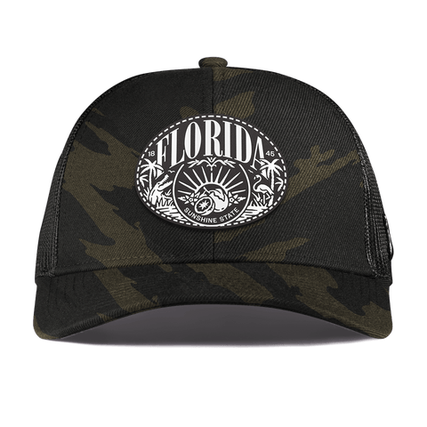 Florida Traveler Curved Stretch Trucker Midnight Camo