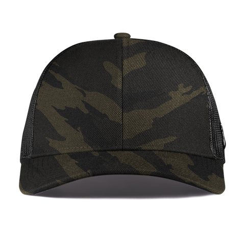 Bare Stretch Snapback Trucker Midnight Camo Front