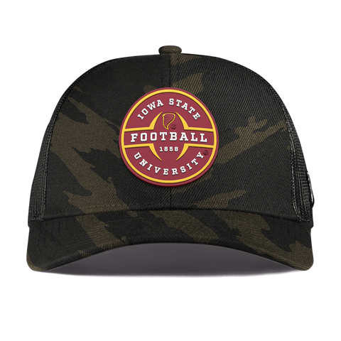 Iowa State University "Iowa State Football Legacy" Curved Stretch Trucker Midnight Camo